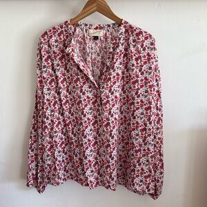 NWOT The cutest Universal Thread bright print floral top blouse Size XXL